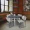 Regency Kahlo Round Table & Chair Sets, 48 W, 48 L, 29 H, Wood, Metal, Polypropylene Top, Grey TPL48RNDGYCM44GY - alternate 5